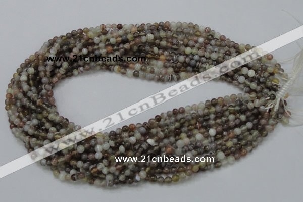 CAG734 15.5 inches 4mm round botswana agate beads wholesale