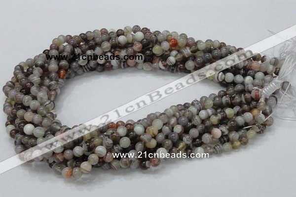 CAG735 15.5 inches 6mm round botswana agate beads wholesale