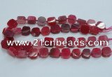 CAG7351 15.5 inches 14*15mm - 16*18mm octagonal dragon veins agate beads