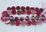 CAG7357 15.5 inches 18*20mm - 20*22mm octagonal dragon veins agate beads