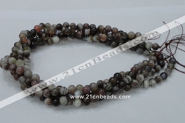 CAG736 15.5 inches 8mm round botswana agate beads wholesale