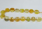 CAG7392 15.5 inches 22*25mm freeform dragon veins agate beads