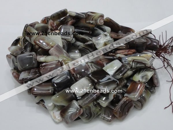 CAG740 15.5 inches 16*20mm rectangle botswana agate beads wholesale