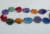 CAG7404 15.5 inches 22*25mm - 25*35mm freeform dragon veins agate beads