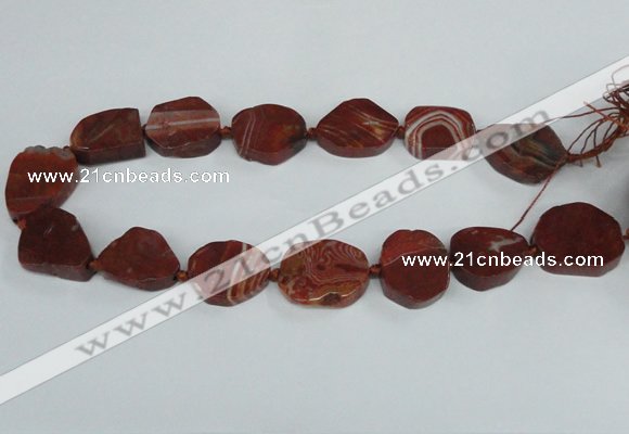 CAG7408 15.5 inches 20*25mm - 25*30mm freeform dragon veins agate beads