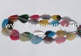 CAG7414 20*25mm - 25*30mm flat teardrop dragon veins agate beads