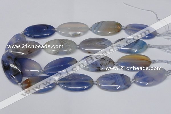 CAG7420 15.5 inches 20*38mm oval botswana agate beads