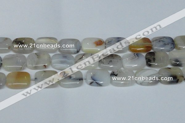 CAG7422 15.5 inches 15*20mm rectangle Montana agate beads