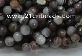 CAG743 15.5 inches 6mm faceted round botswana agate beads wholesale