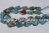 CAG7434 15.5 inches 20*30mm - 25*35mm freeform ocean agate beads
