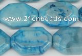 CAG7438 15.5 inches 20*30mm octagonal crazy lace agate beads