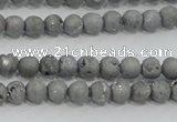 CAG7443 15.5 inches 6mm round plated druzy agate beads wholesale