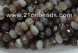 CAG746 15.5 inches 4*6mm faceted rondelle botswana agate beads