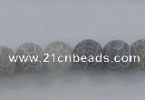 CAG7480 15.5 inches 8mm round frosted agate beads wholesale