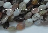 CAG753 15.5 inches 6*8mm faceted oval botswana agate beads