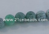 CAG7543 15.5 inches 6mm round frosted agate beads wholesale