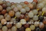 CAG762 15.5 inches 6mm round yellow agate gemstone beads wholesale