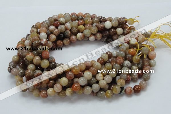 CAG764 15.5 inches 10mm round yellow agate gemstone beads wholesale