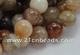 CAG765 15.5 inches 12mm round yellow agate gemstone beads wholesale