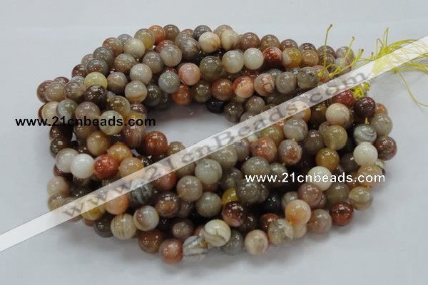 CAG765 15.5 inches 12mm round yellow agate gemstone beads wholesale