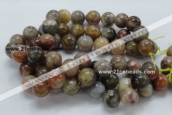 CAG769 15.5 inches 20mm round yellow agate gemstone beads wholesale