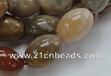 CAG773 15.5 inches 13*19mm rice yellow agate gemstone beads