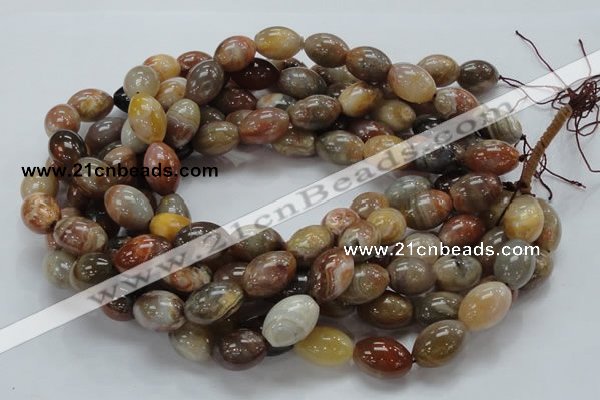 CAG773 15.5 inches 13*19mm rice yellow agate gemstone beads