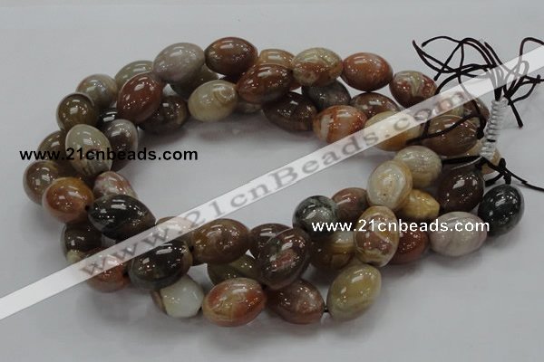 CAG774 15.5 inches 16*21mm rice yellow agate gemstone beads