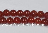 CAG7857 15.5 inches 6mm round red agate beads wholesale