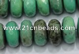 CAG7889 15.5 inches 12*16mm faceted rondelle grass agate beads