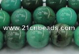 CAG7907 15.5 inches 14mm round grass agate beads wholesale