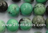 CAG7908 15.5 inches 18mm round grass agate beads wholesale