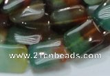 CAG791 15.5 inches 13*18mm rectangle rainbow agate gemstone beads