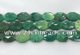 CAG7929 15.5 inches 22*30mm - 25*25mm faceted octagonal grass agate beads