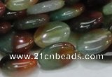 CAG795 15.5 inches 13*18mm oval rainbow agate gemstone beads