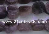 CAG8431 15.5 inches 12mm coin grey druzy agate gemstone beads