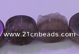 CAG8435 15.5 inches 20mm coin grey druzy agate gemstone beads