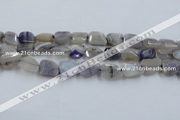 CAG8500 15.5 inches 15*20mm - 18*25mm freeform dragon veins agate beads