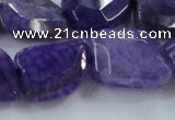 CAG8501 15.5 inches 15*20mm - 18*25mm freeform dragon veins agate beads