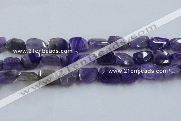 CAG8501 15.5 inches 15*20mm - 18*25mm freeform dragon veins agate beads