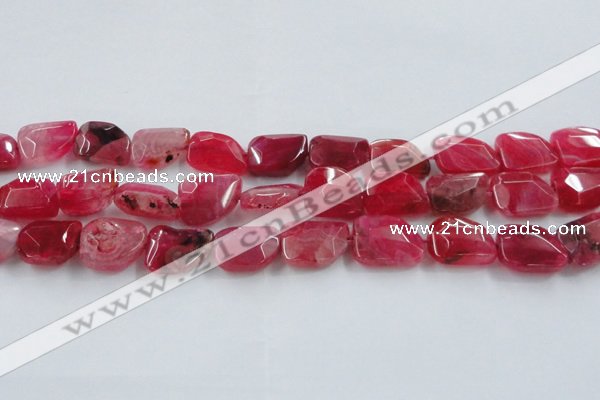 CAG8502 15.5 inches 15*20mm - 18*25mm freeform dragon veins agate beads