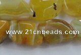 CAG8503 15.5 inches 15*20mm - 18*25mm freeform dragon veins agate beads