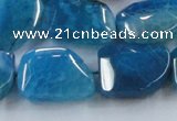 CAG8504 15.5 inches 15*20mm - 18*25mm freeform dragon veins agate beads