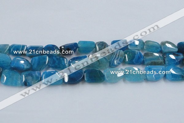 CAG8504 15.5 inches 15*20mm - 18*25mm freeform dragon veins agate beads