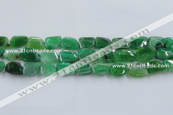 CAG8505 15.5 inches 15*20mm - 18*25mm freeform dragon veins agate beads