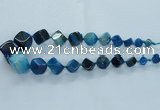 CAG8524 15.5 inches 9*10mm - 23*24mm cube dragon veins agate beads