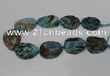 CAG8549 15.5 inches 30*40mm - 35*45mm freeform ocean agate beads