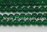 CAG8582 15.5 inches 6mm faceted round green agate gemstone beads