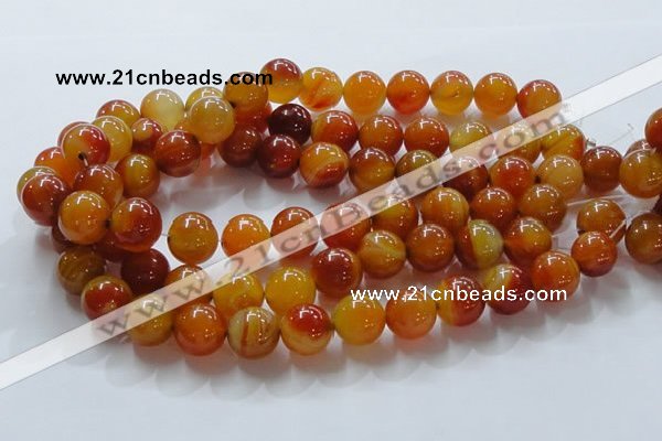 CAG863 15.5 inches 16mm round agate gemstone beads