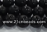 CAG8682 15.5 inches 10mm round matte tibetan agate gemstone beads